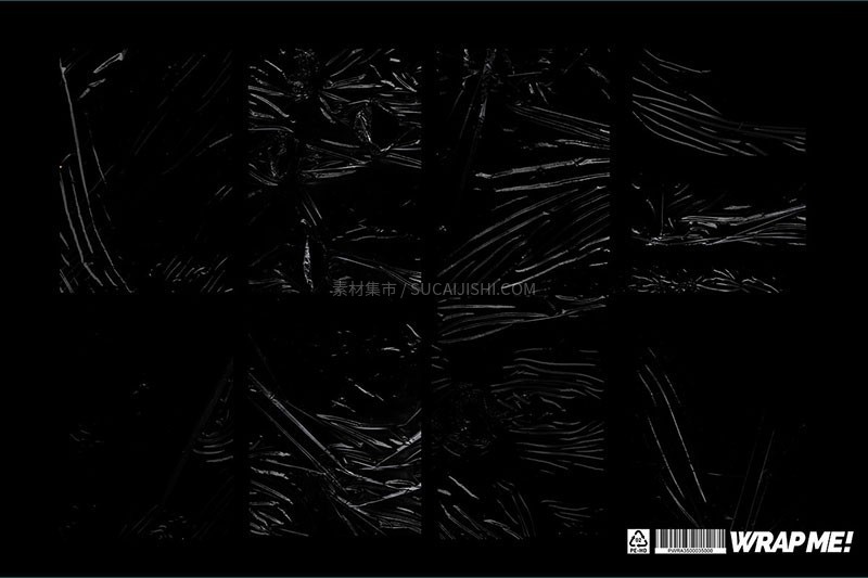 140+潮流塑料褶皱铝箔背景PSD